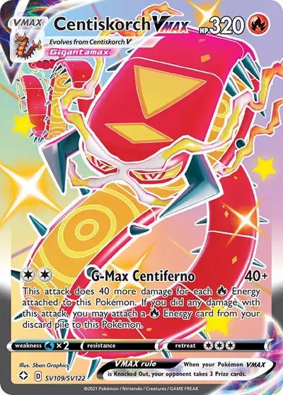 Centiskorch VMAX — Shining Fates: Shiny Vault SV109/SV122