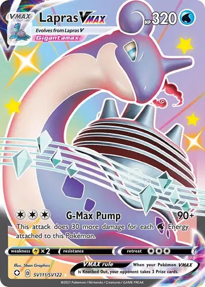 Lapras VMAX — Shining Fates: Shiny Vault SV111/SV122