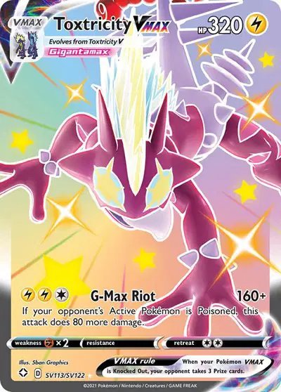 Toxtricity VMAX — Shining Fates: Shiny Vault SV113/SV122