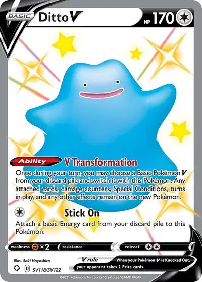 Ditto V — Shining Fates: Shiny Vault SV118/SV122