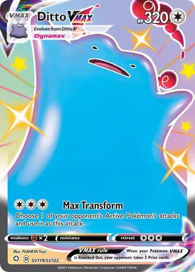 Ditto VMAX — Shining Fates: Shiny Vault SV119/SV122