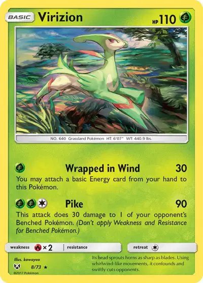Virizion — Shining Legends 8