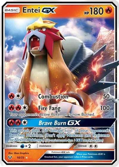 Entei GX — Shining Legends 10