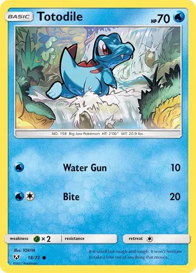 Totodile — Shining Legends 18