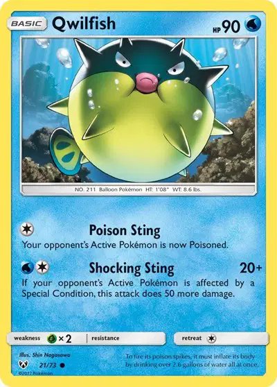 Qwilfish — Shining Legends 21