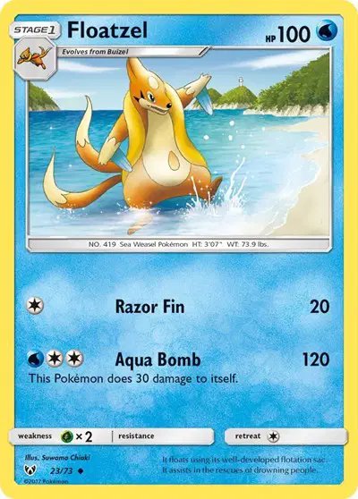 Floatzel — Shining Legends 23