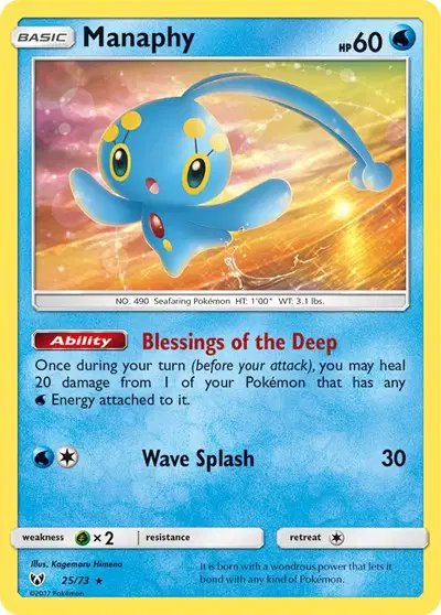 Manaphy — Shining Legends 25