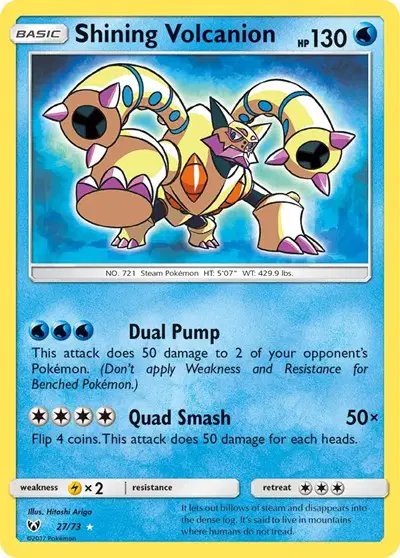 Shining Volcanion — Shining Legends 27