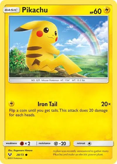 Pikachu — Shining Legends 28