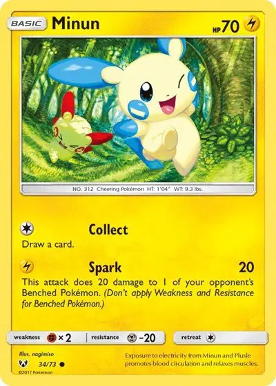 Minun — Shining Legends 34