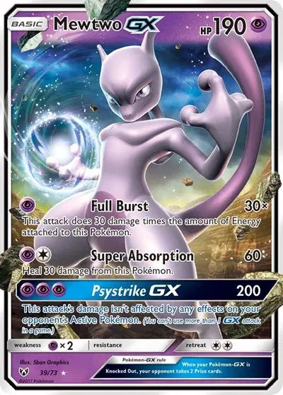 Mewtwo GX — Shining Legends 39