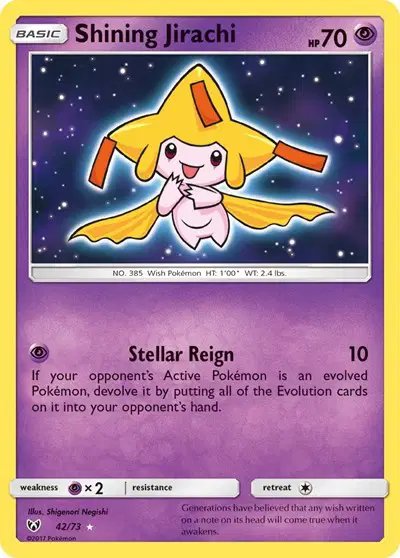 Shining Jirachi — Shining Legends 42