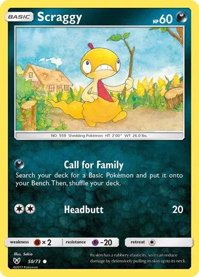 Scraggy — Shining Legends 50
