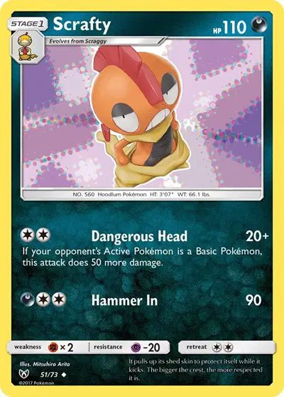 Scrafty — Shining Legends 51