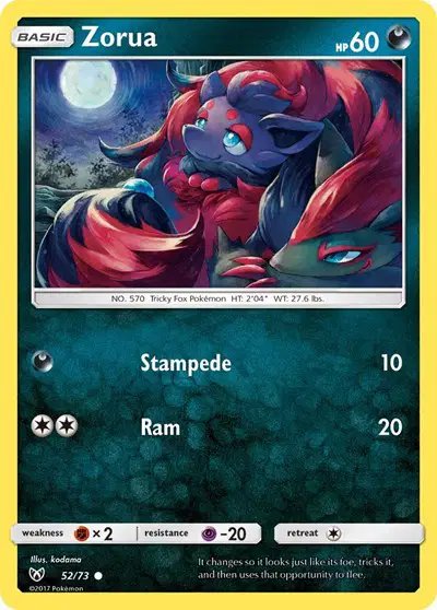 Zorua — Shining Legends 52