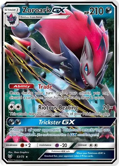 Zoroark GX — Shining Legends 53
