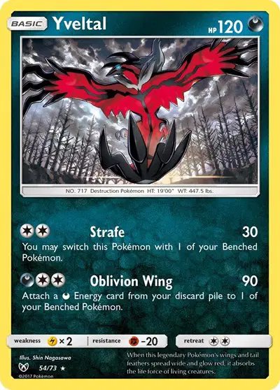 Yveltal — Shining Legends 54
