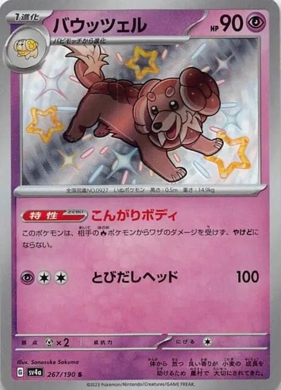 Dachsbun (JP) — Shiny Treasure ex 267/190