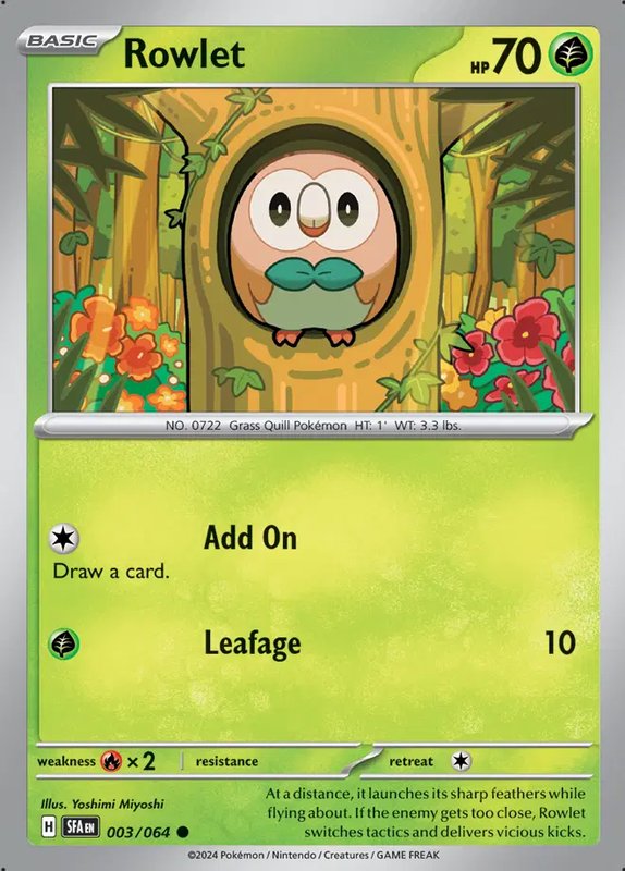 Rowlet — Shrouded Fable 003/064