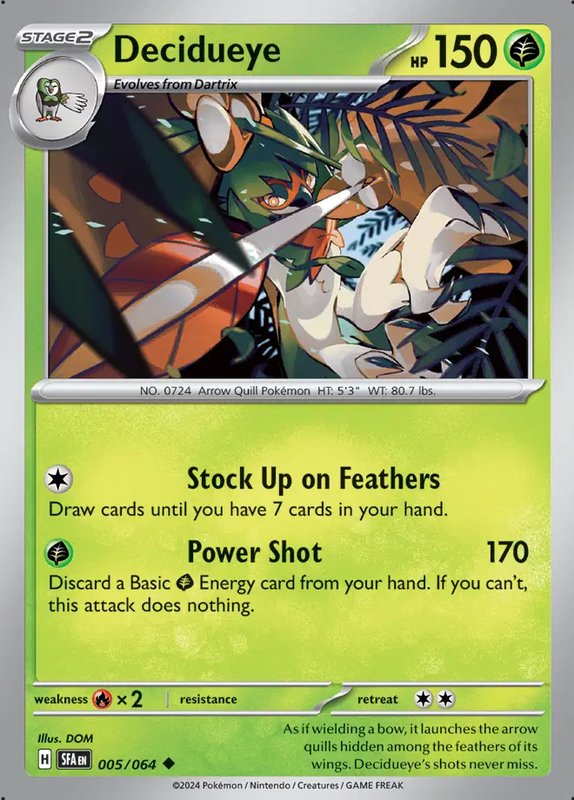 Decidueye — Shrouded Fable 005/064