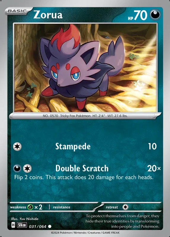 Zorua — Shrouded Fable 031/064
