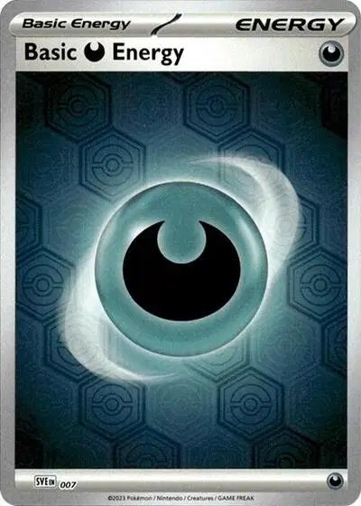 Basic Darkness Energy (Reverse Holofoil) — Shrouded Fable 7