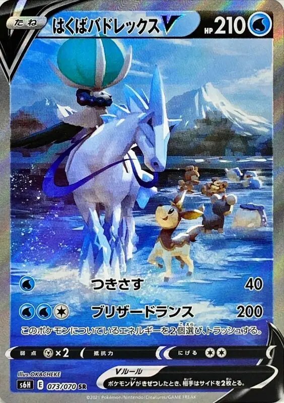 Ice Rider Calyrex V (JP) — Silver Lance 073/070