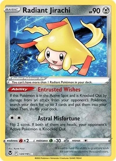 Radiant Jirachi — Silver Tempest 120/195