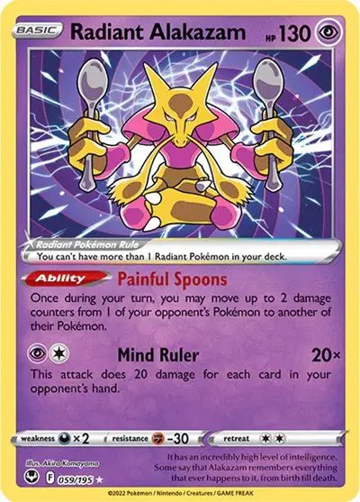 Radiant Alakazam — Silver Tempest 059/195