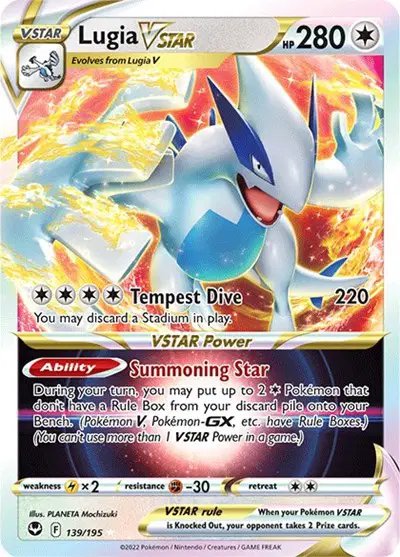 Lugia VSTAR — Silver Tempest 139/195