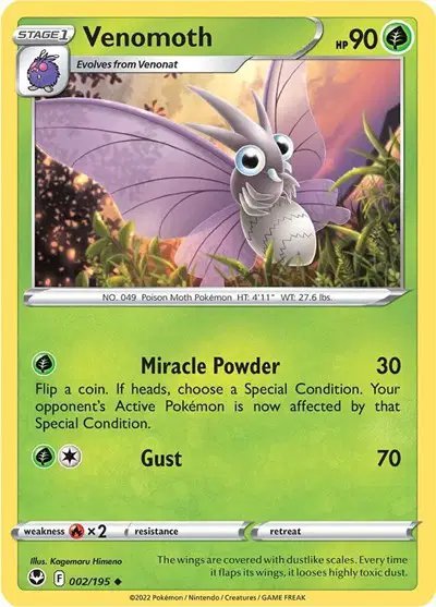 Venomoth — Silver Tempest 002/195
