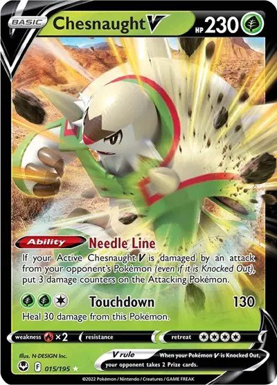 Chesnaught V — Silver Tempest 015/195