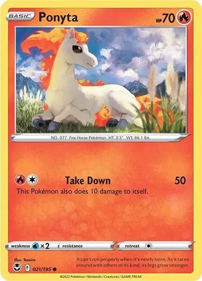 Ponyta — Silver Tempest 021/195