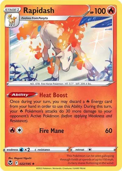 Rapidash — Silver Tempest 022/195
