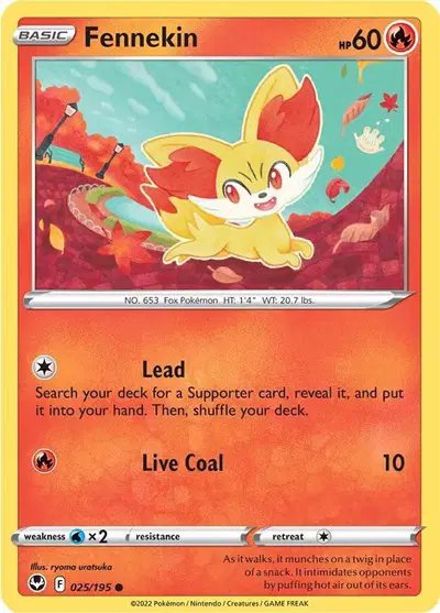 Fennekin — Silver Tempest 025/195