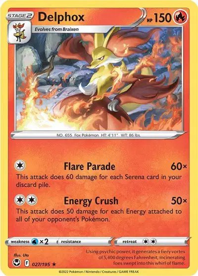 Delphox — Silver Tempest 027/195