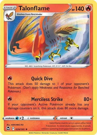 Talonflame — Silver Tempest 029/195