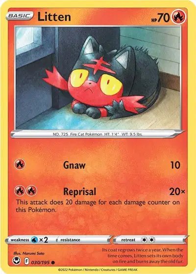 Litten — Silver Tempest 030/195