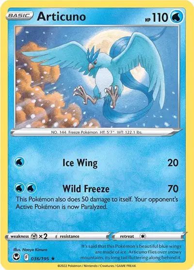 Articuno — Silver Tempest 036/195