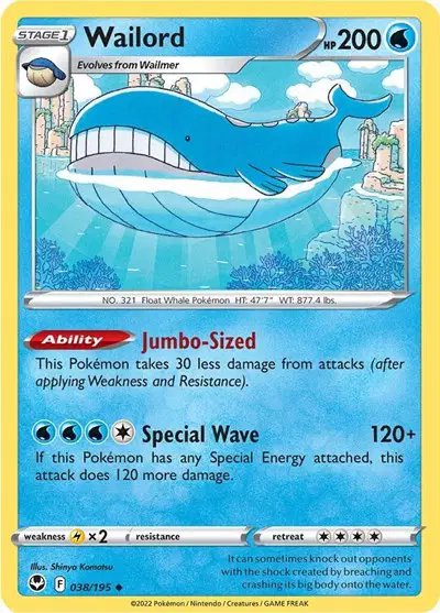 Wailord — Silver Tempest 038/195