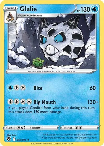 Glalie — Silver Tempest 042/195