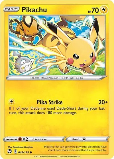 Pikachu — Silver Tempest 049/195