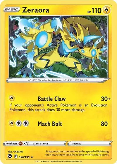 Zeraora — Silver Tempest 056/195