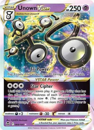Unown VSTAR — Silver Tempest 066/195