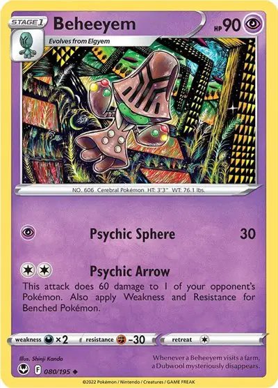 Beheeyem — Silver Tempest 080/195