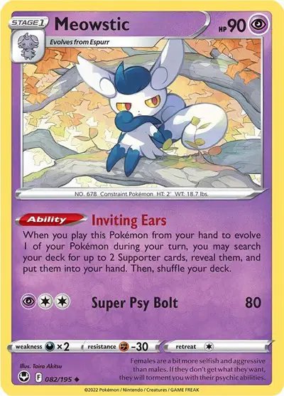 Meowstic — Silver Tempest 082/195
