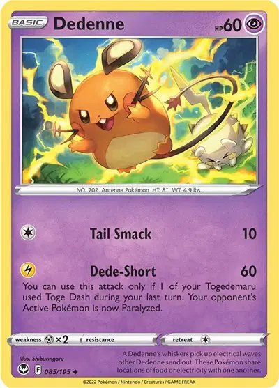Dedenne — Silver Tempest 085/195