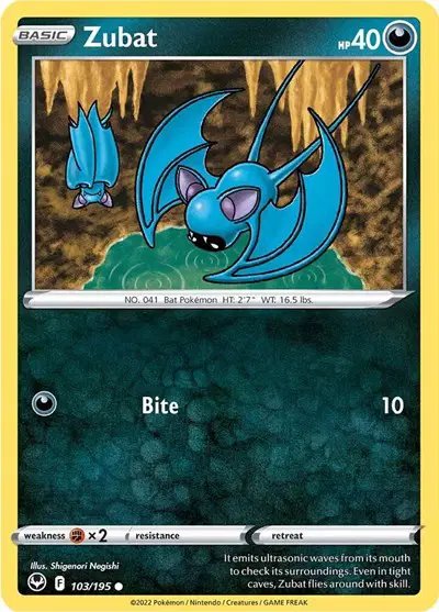 Zubat — Silver Tempest 103/195