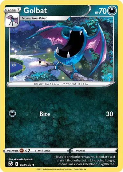 Golbat — Silver Tempest 104/195
