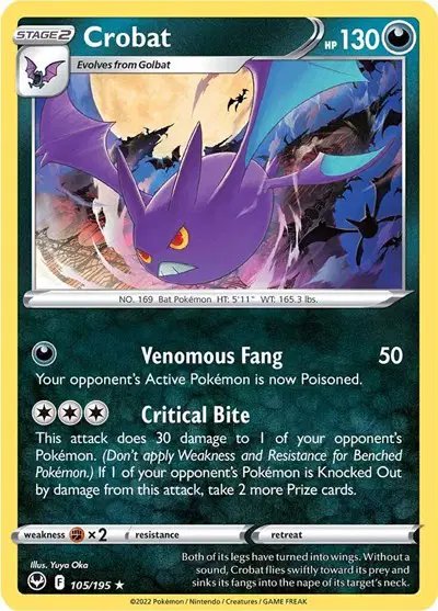 Crobat — Silver Tempest 105/195